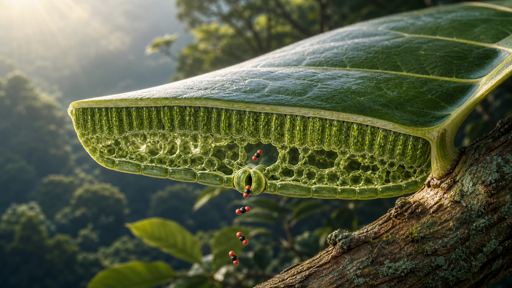 Featured illustration for How Photosynthesis Affects Climate