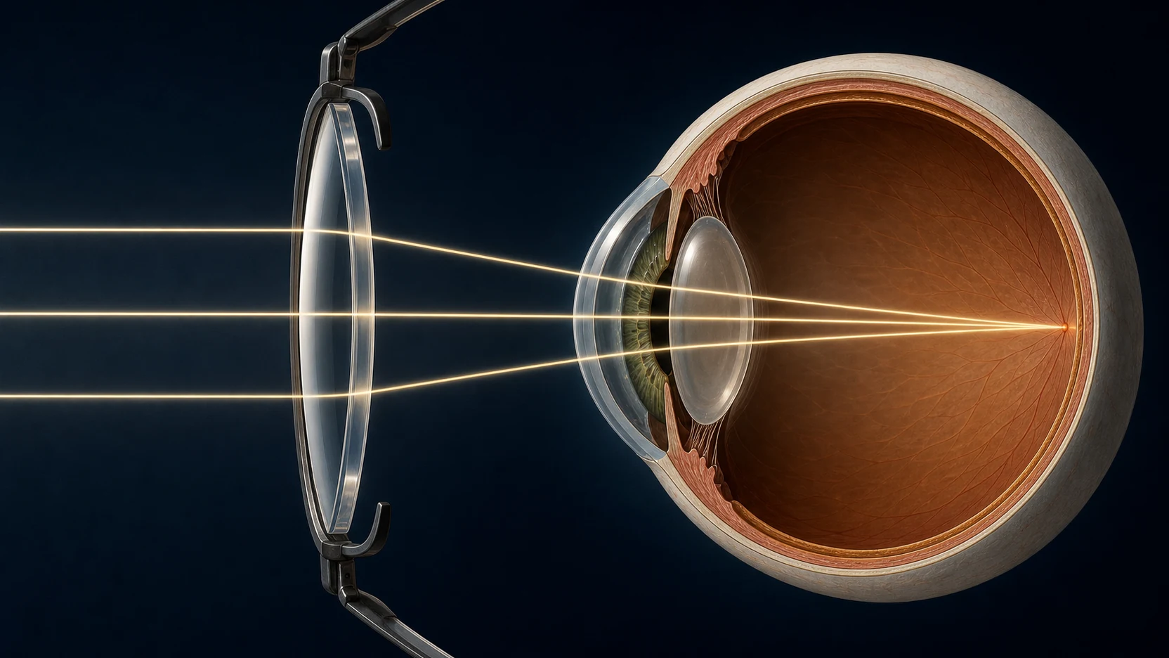 Featured illustration for How Do Eyeglasses Correct Vision?