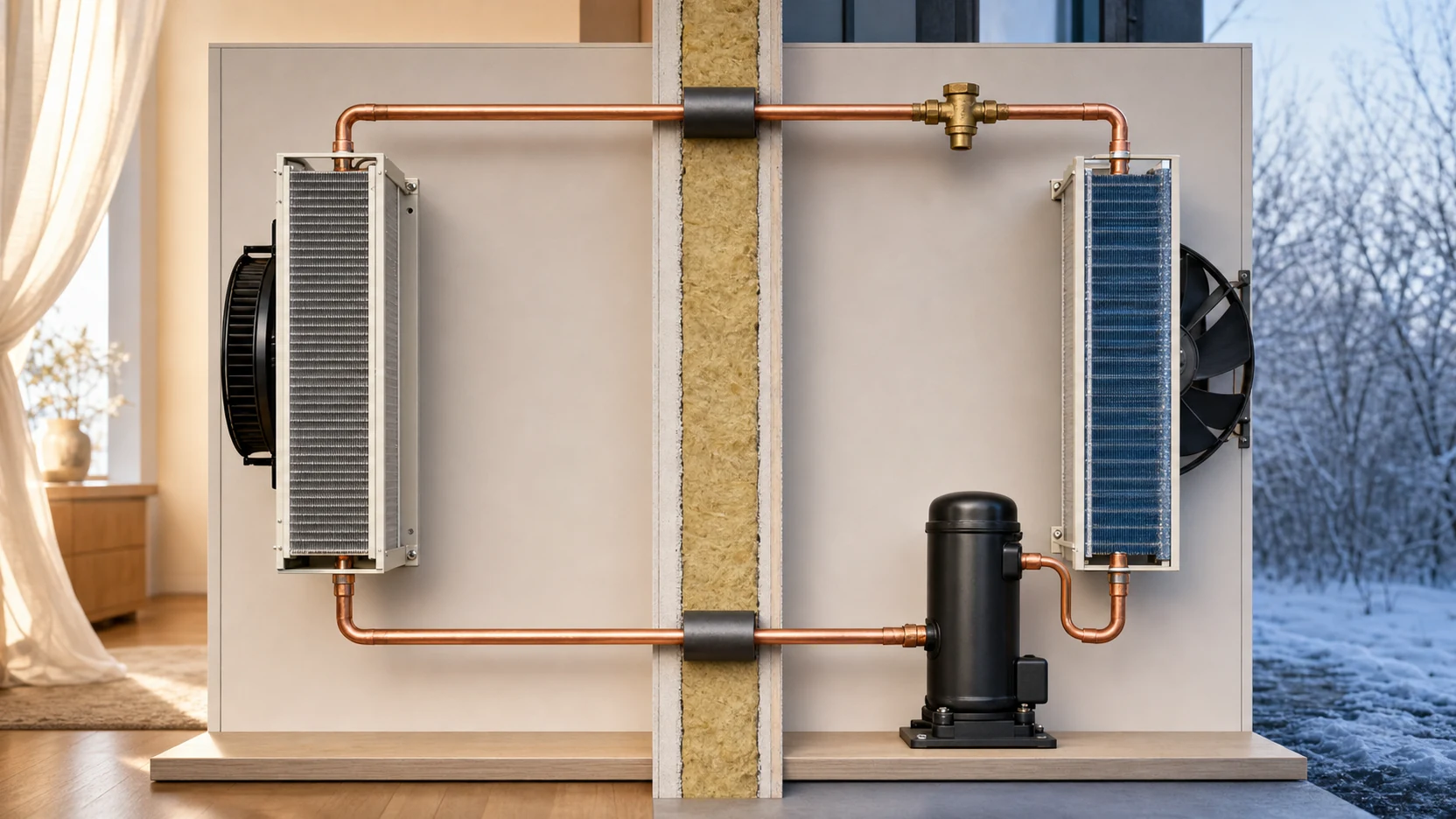 Featured illustration for How Heat Pumps Work: The Essentials Explained