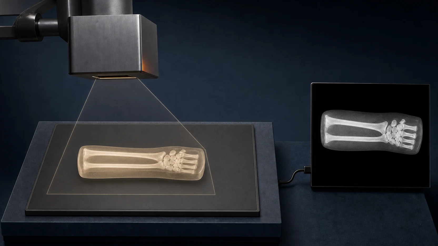 Featured illustration for How Do X-Ray Machines Create Images?
