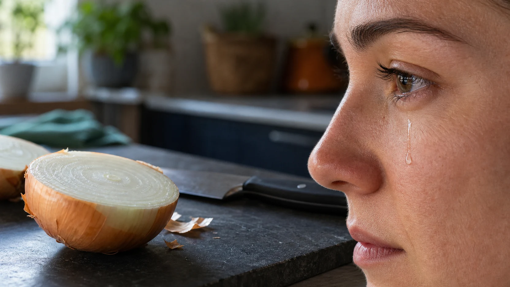Featured illustration for Why Do We Cry When Cutting Onions?
