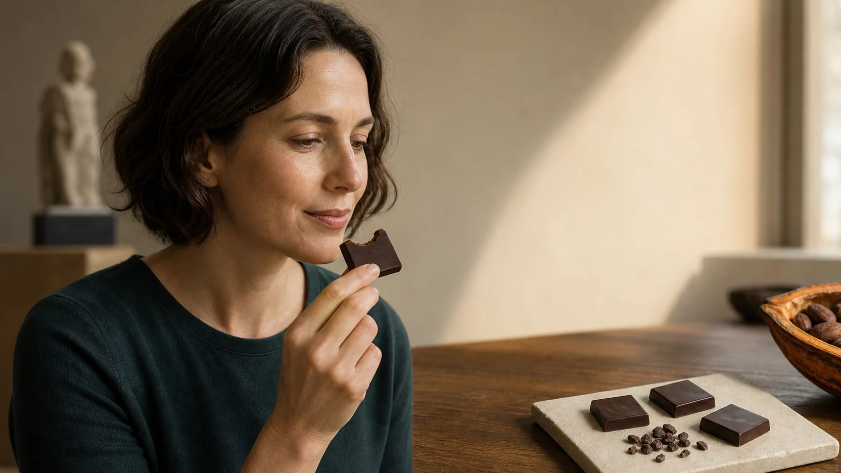 Featured illustration for Why Does Chocolate Make You Happy?