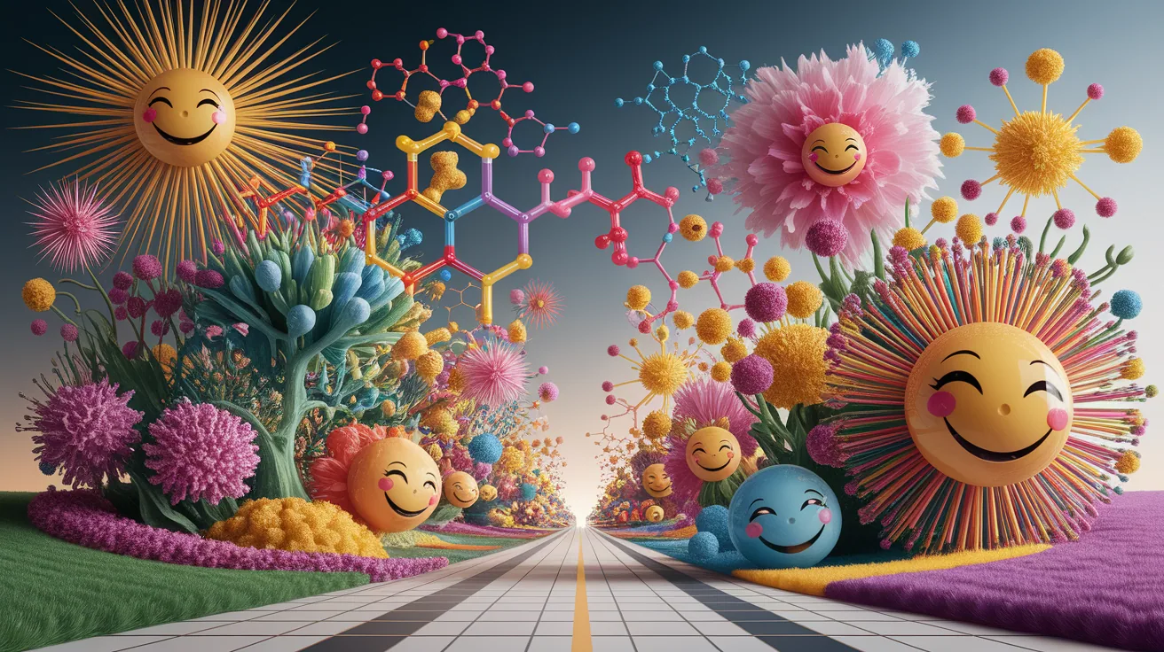 Illustration for The Chemistry of Happiness