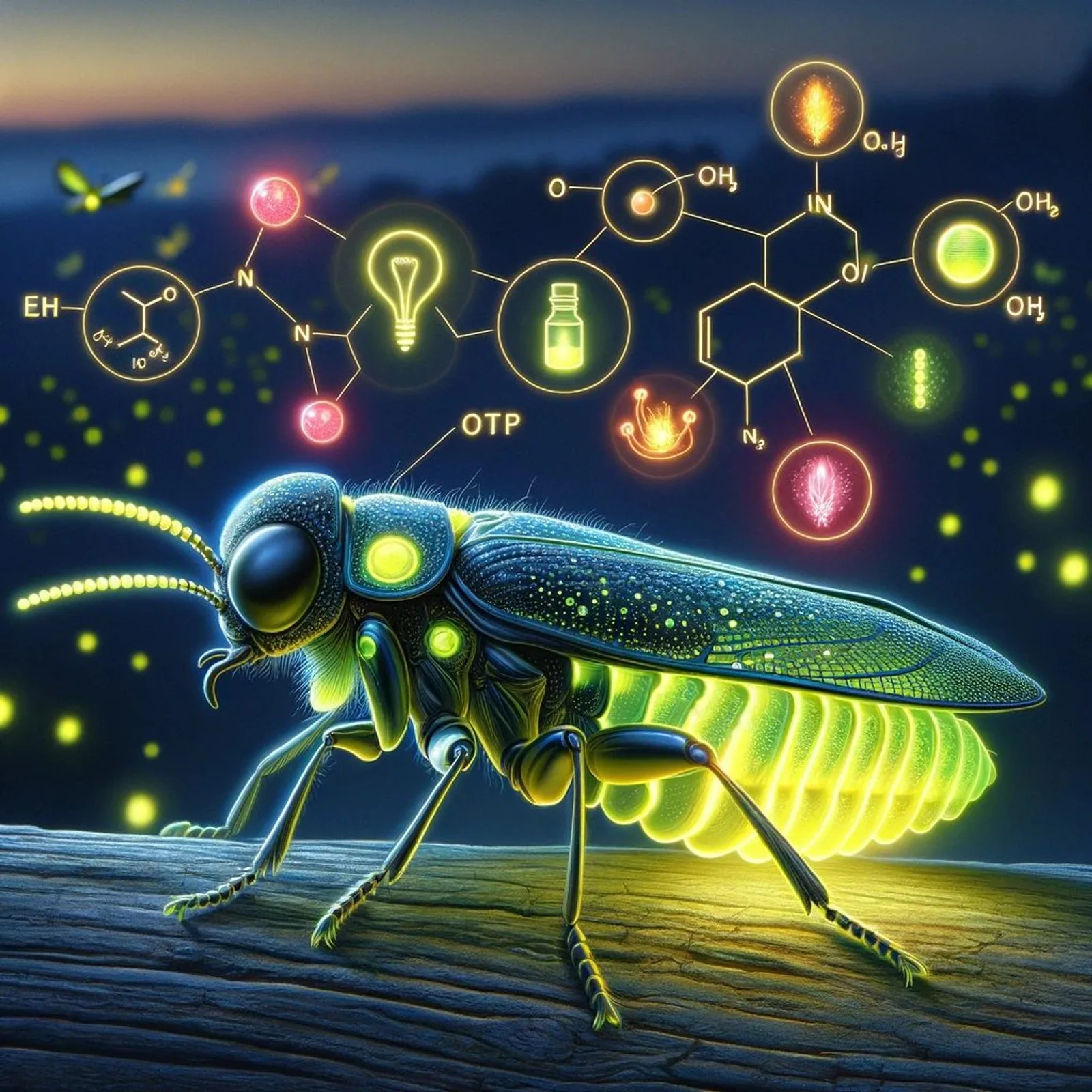Featured illustration for How Do Fireflies Produce Light?