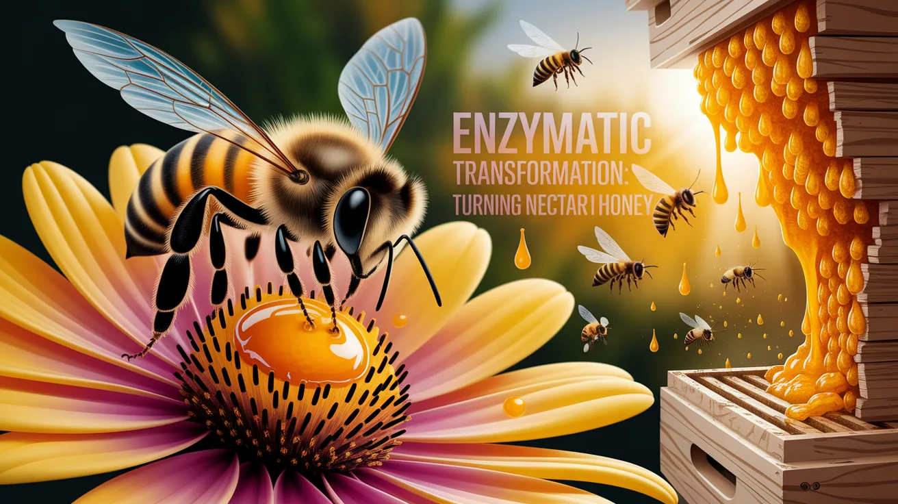 Illustration for Enzymatic Transformation: Turning Nectar into Honey