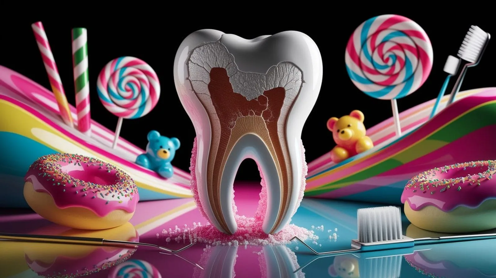 Featured illustration for The Sweet Truth: How Sugar Leads to Tooth Decay