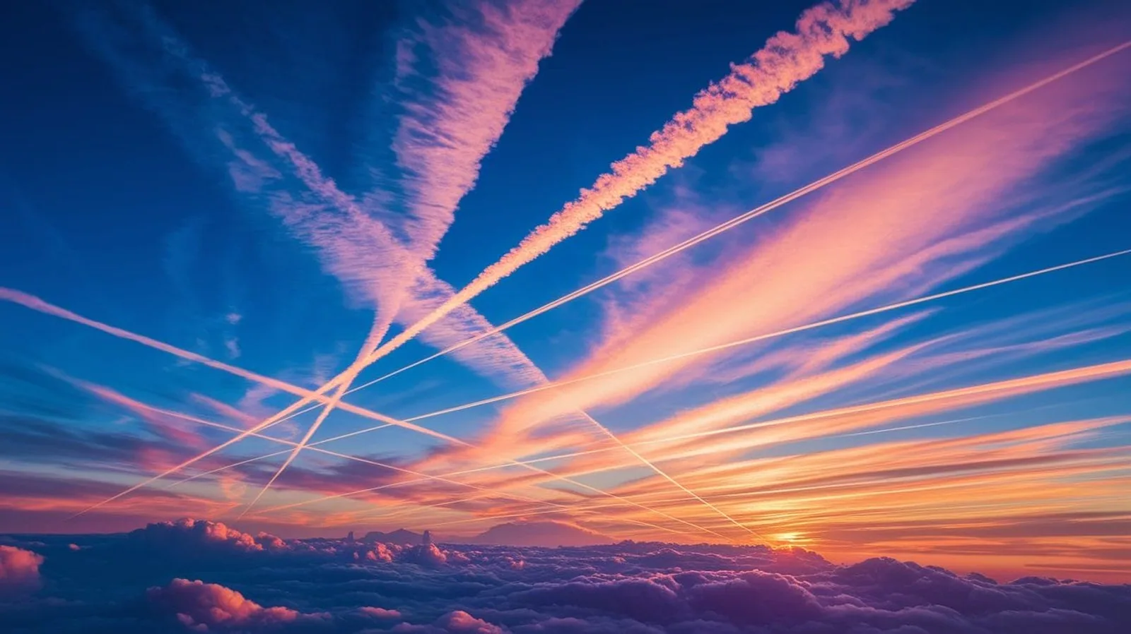 Featured illustration for Sky Lines: The Truth Behind Airplane Contrails
