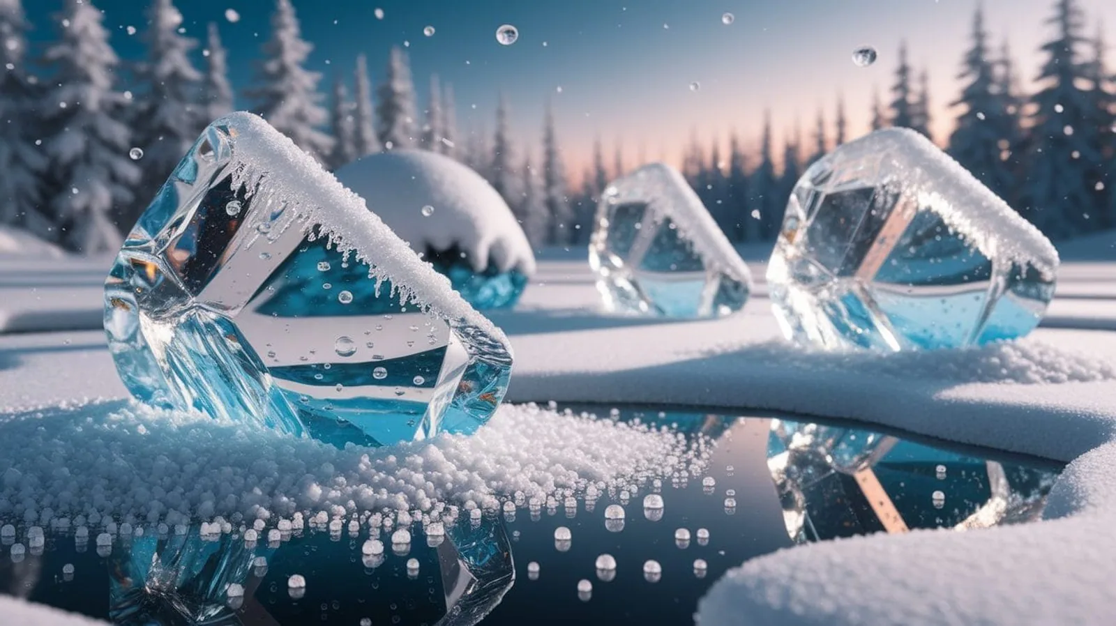 Featured illustration for Winter’s Ionic Secret: Why Salt Melts Ice