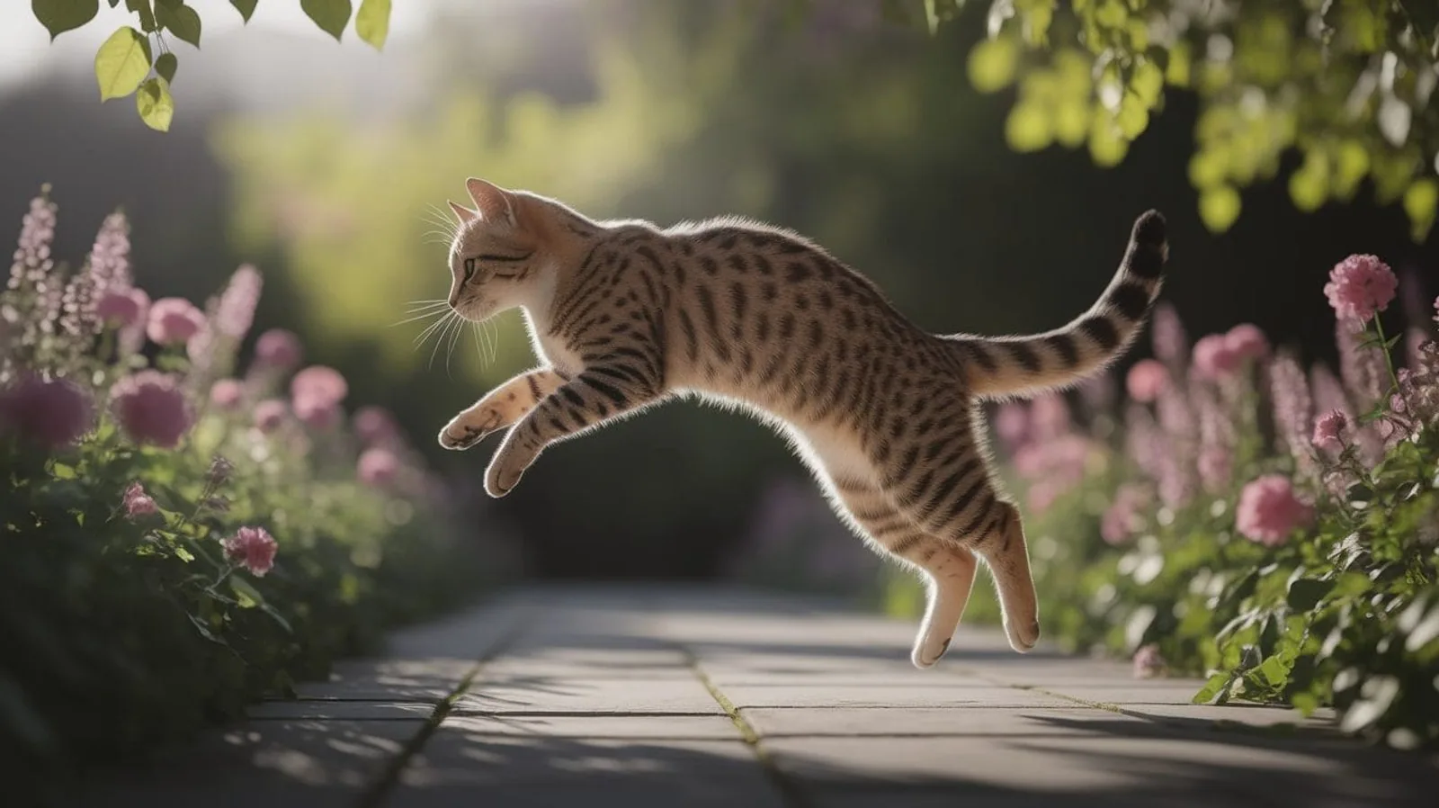 Featured illustration for How Cats Always Land on Their Feet: The Science of the Righting Reflex