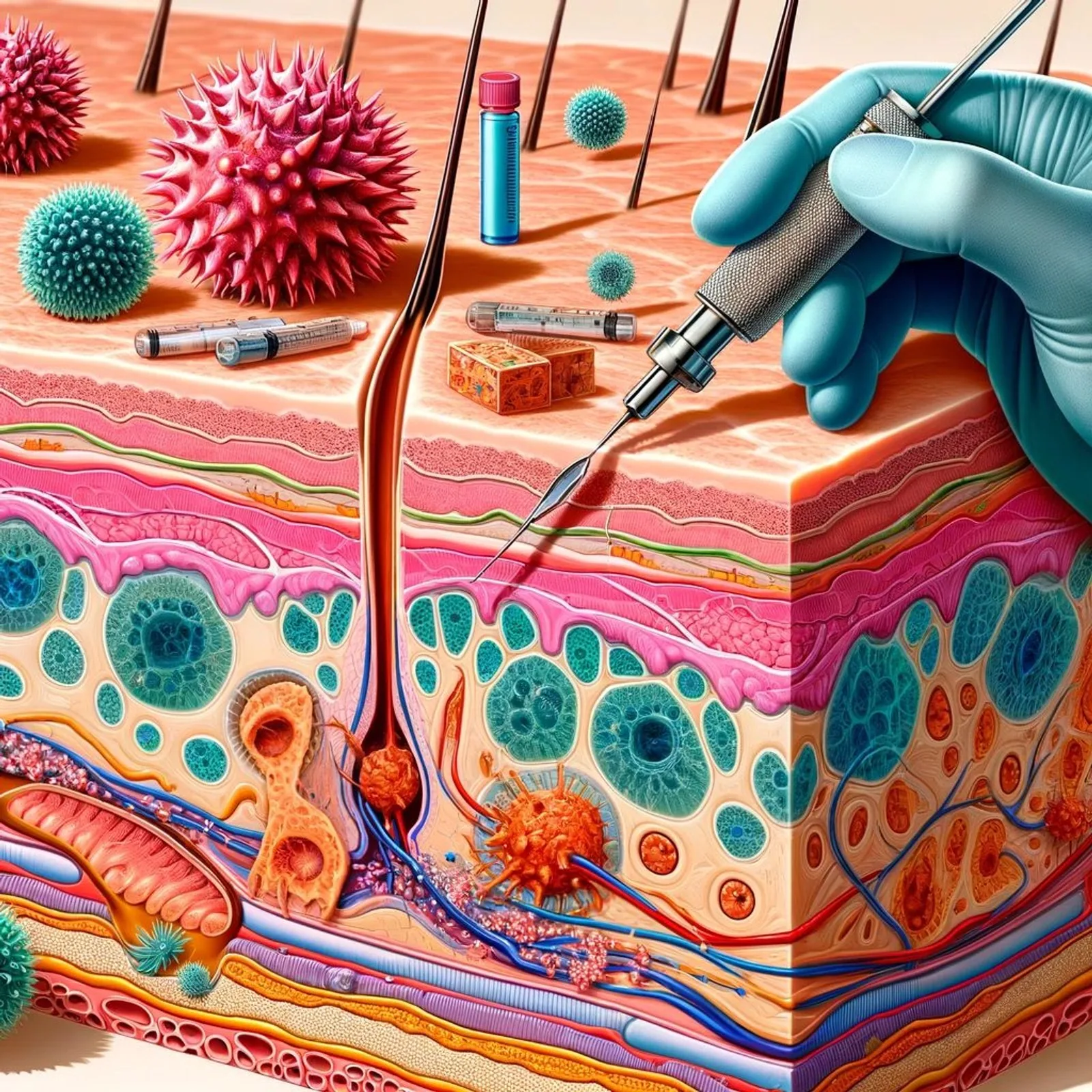 Featured illustration for Why Does Tattoo Ink Stay in Place?