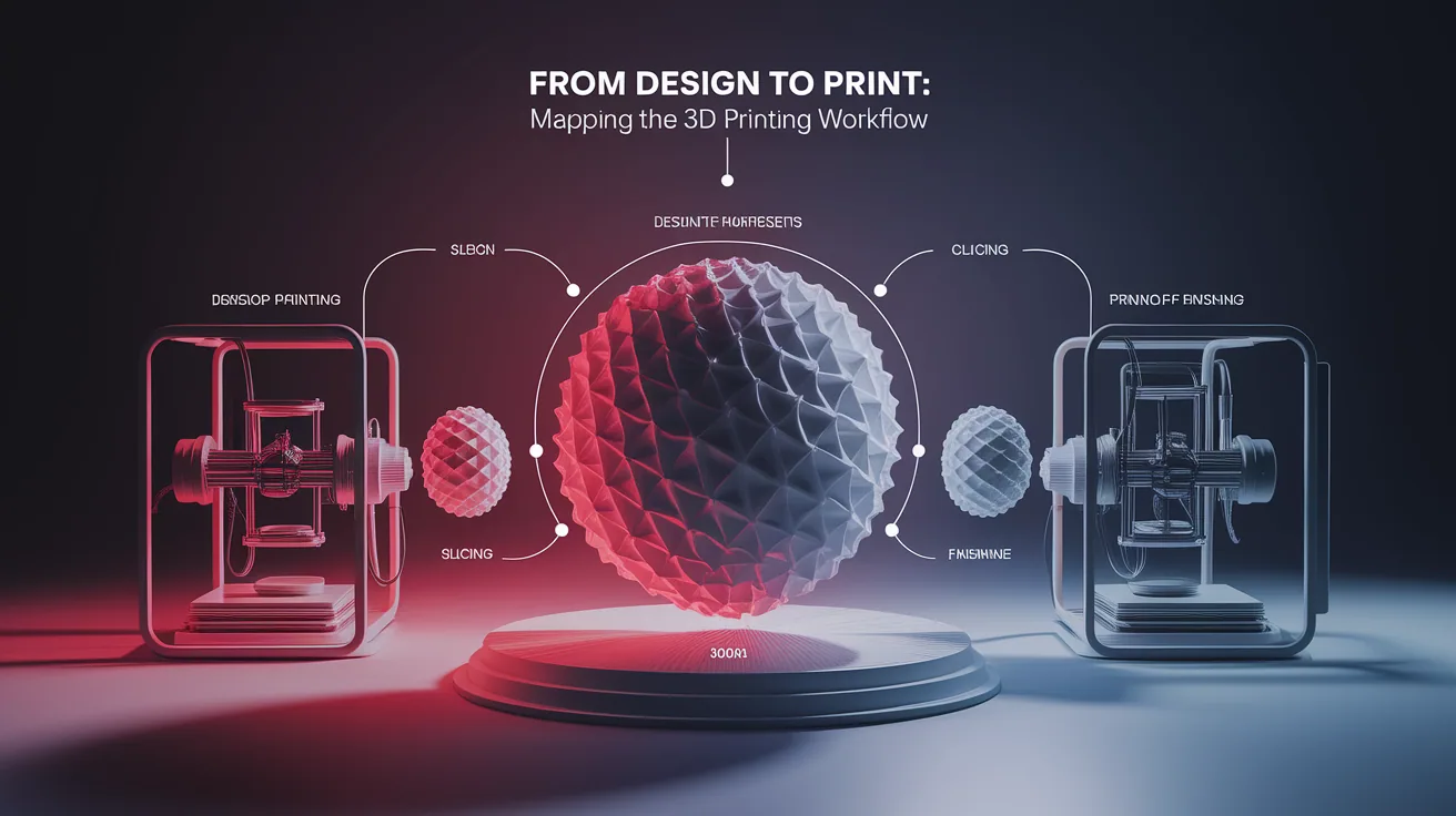 Illustration for From Design to Print: Mapping the 3D Printing Workflow