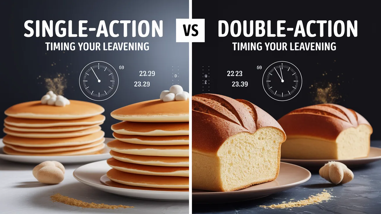 Illustration for Single-Action vs Double-Action: Timing Your Leavening