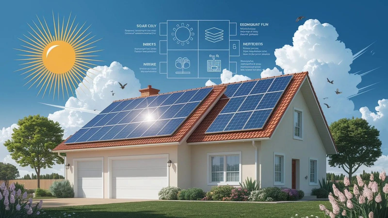 Featured illustration for How Solar Panels Work: A Clear and Simple Guide