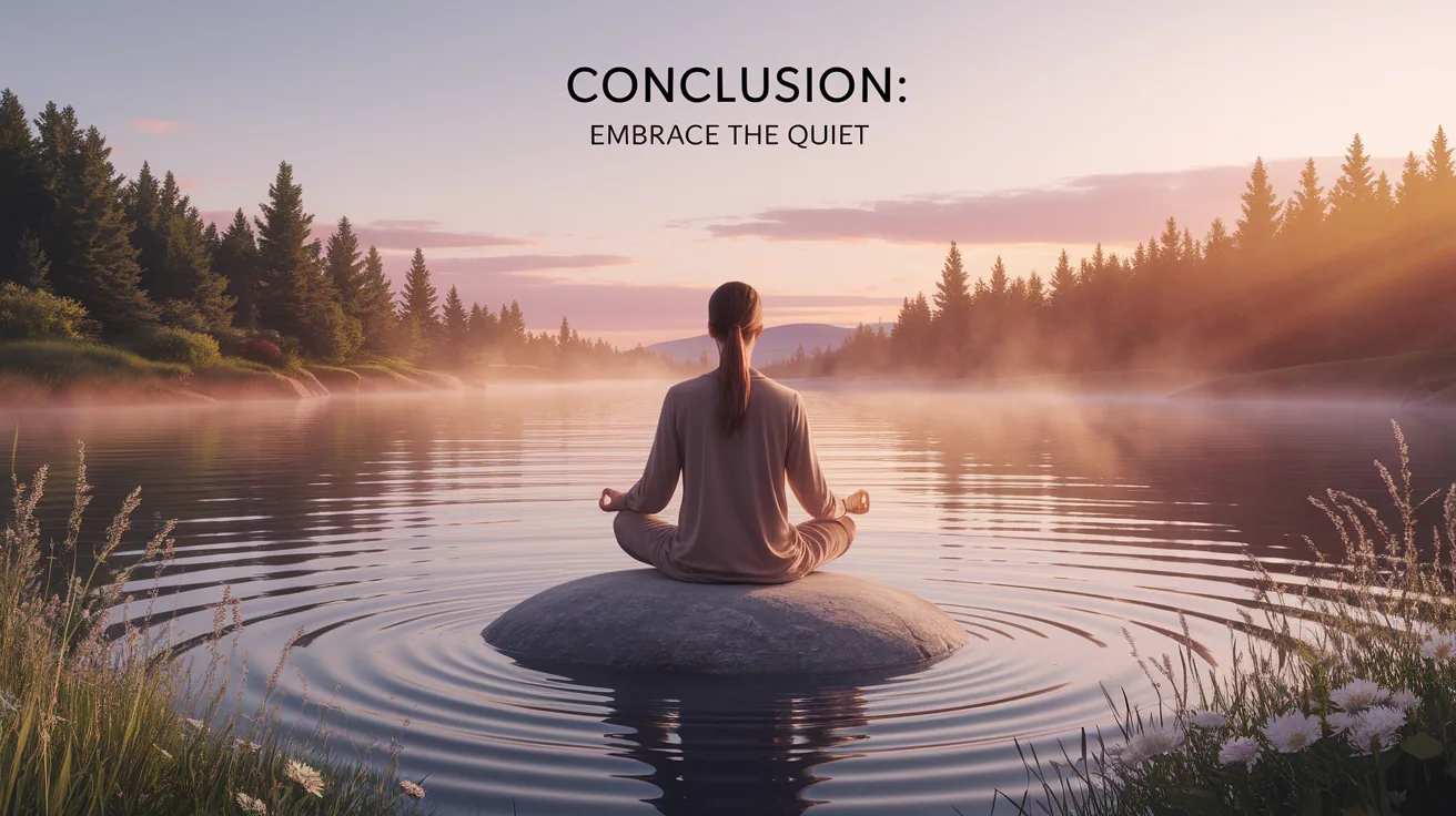 Illustration for Conclusion: Embrace the Quiet