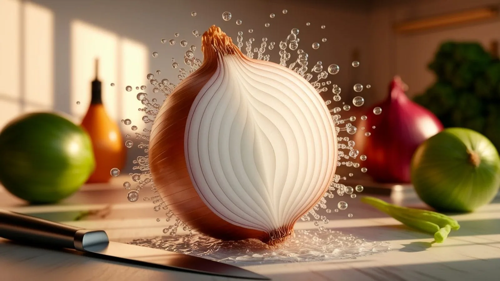 Featured illustration for Why Do We Cry When Cutting Onions? The Science Behind the Tears