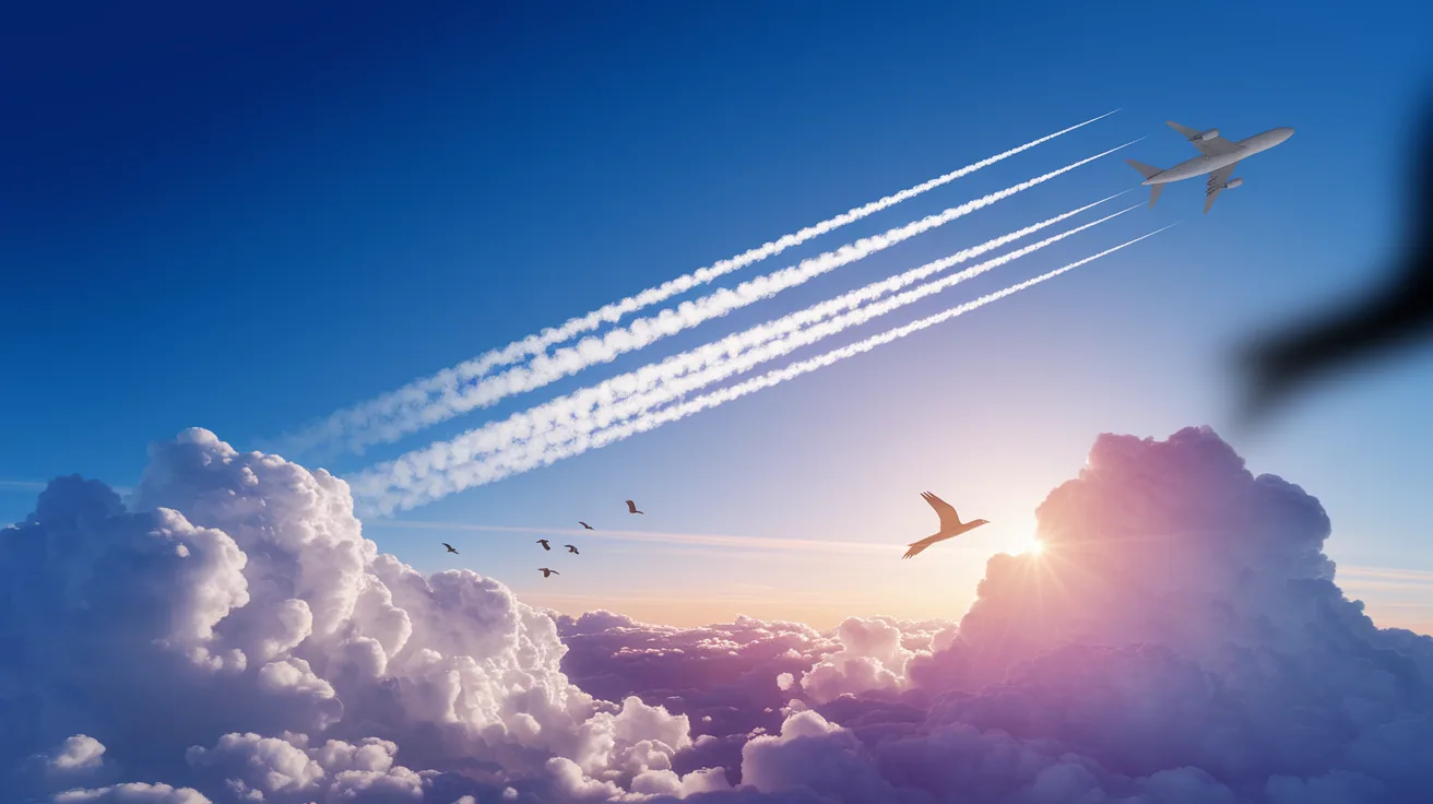 Illustration for What Are Contrails?
