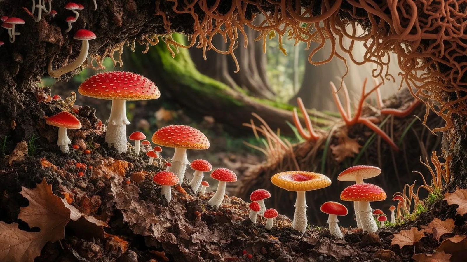 Featured illustration for How Fungi Decompose Matter: Nature’s Recycling Secret