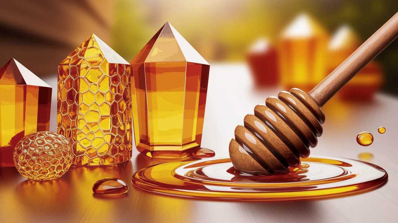 Illustration for Texture Variations in Crystallized Honey