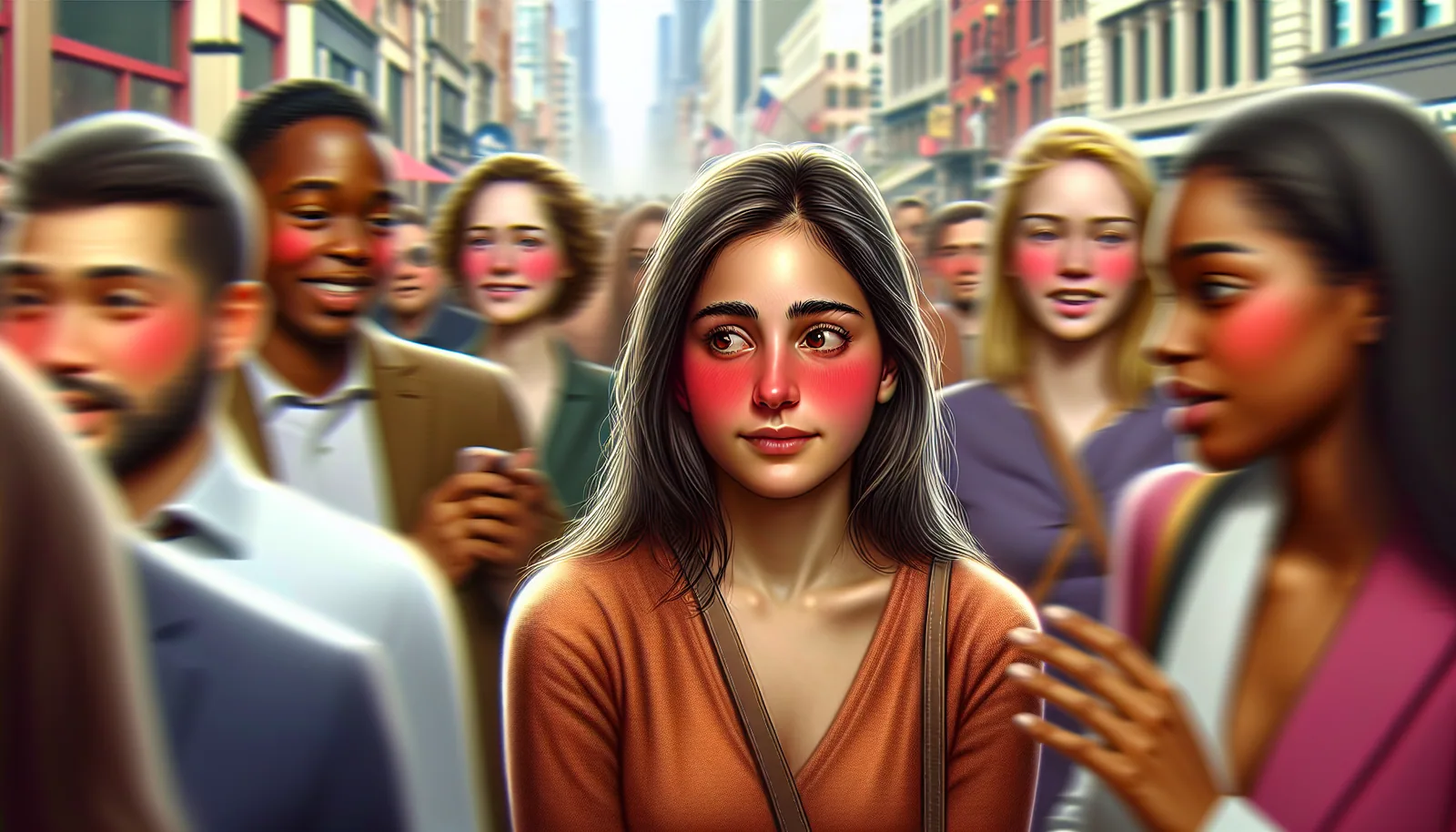Illustration for Blushing and Social Anxiety