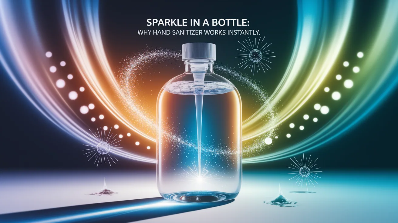 Illustration for Sparkle in a Bottle: Why Hand Sanitizer Works Instantly