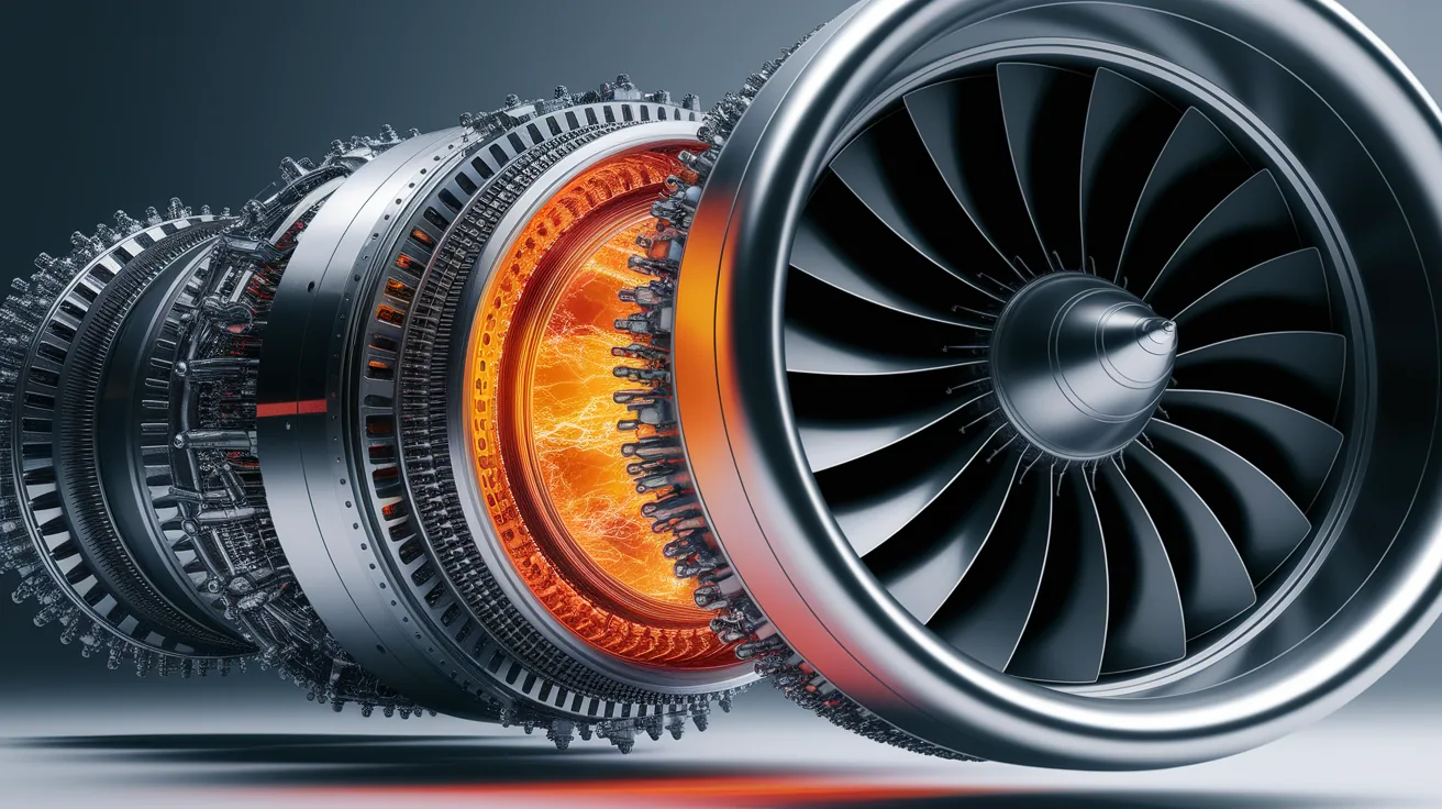 Illustration for Inside the Engine: Key Components Generating Thrust