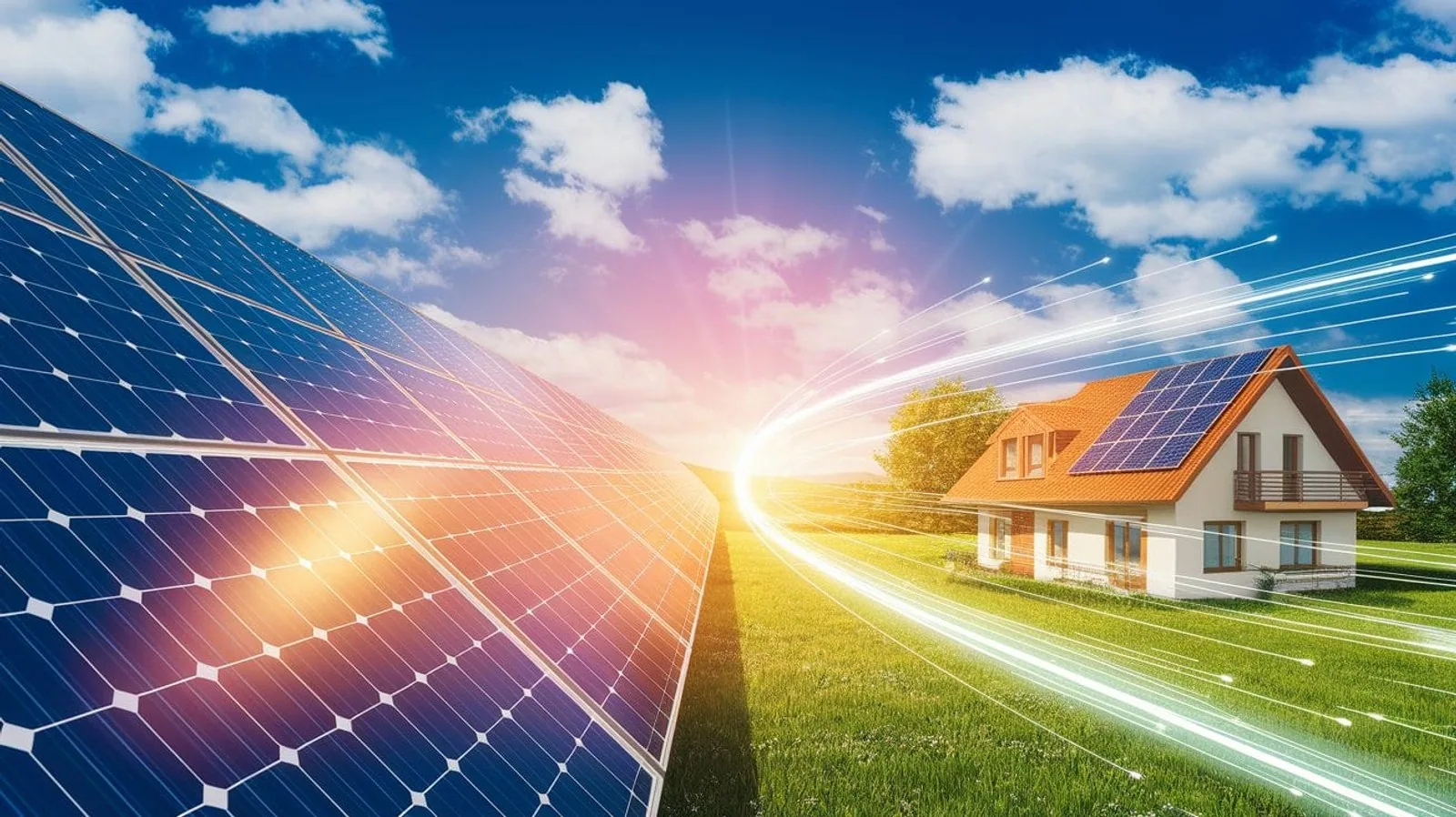 Featured illustration for How Solar Panels Work: Turning Sunlight into Electricity