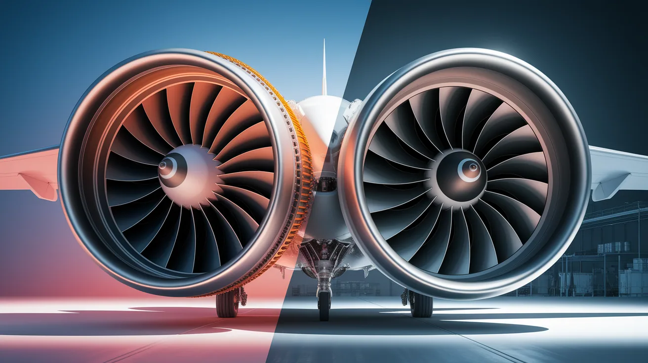 Illustration for Bypass or Blast: Comparing Turbofans and Turbojets