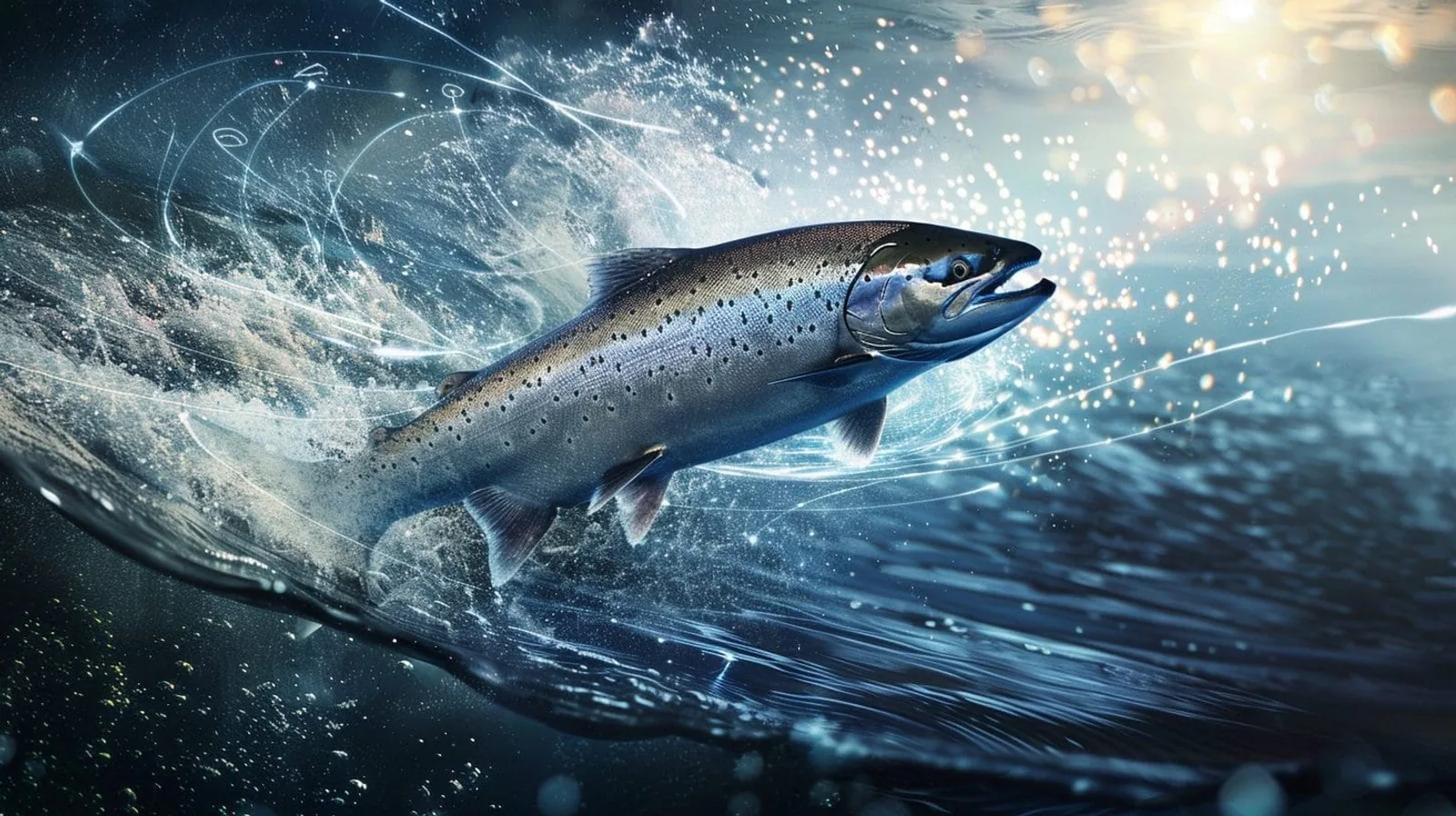 Featured illustration for How Do Salmon Know Where to Spawn?