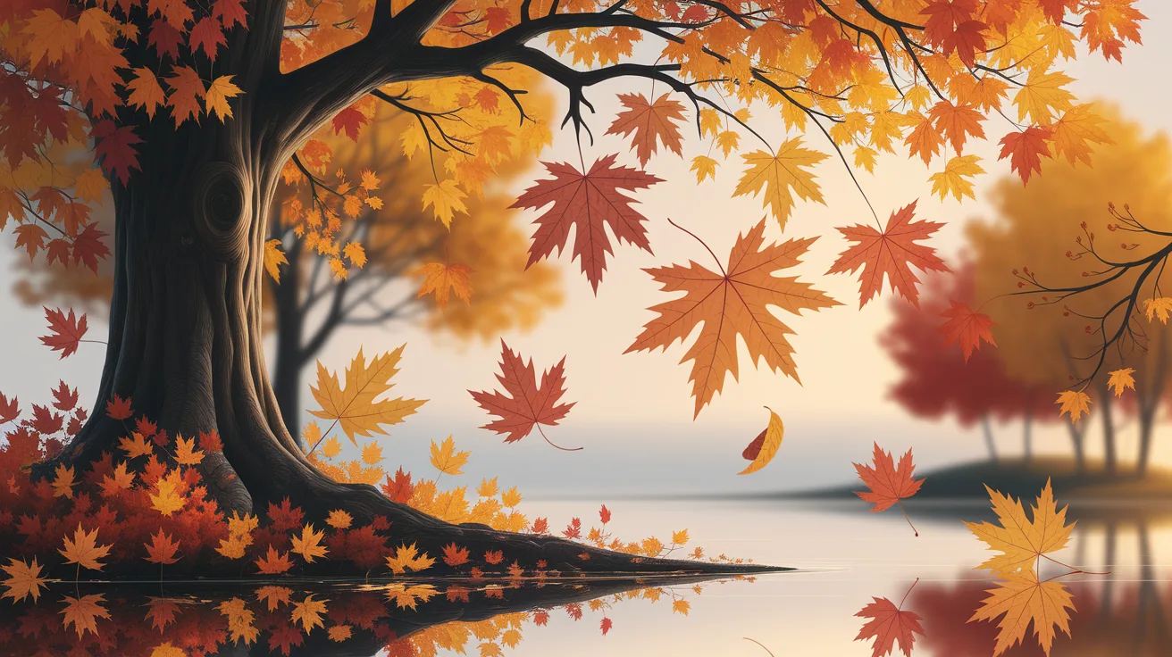 Illustration for The Art of Letting Go: How and Why Leaves Fall