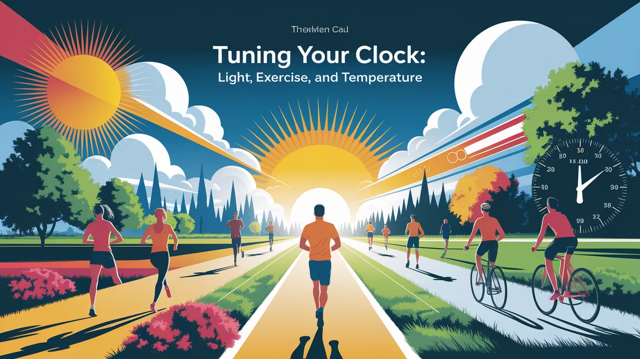 Illustration for Tuning Your Clock: Light, Exercise, and Temperature