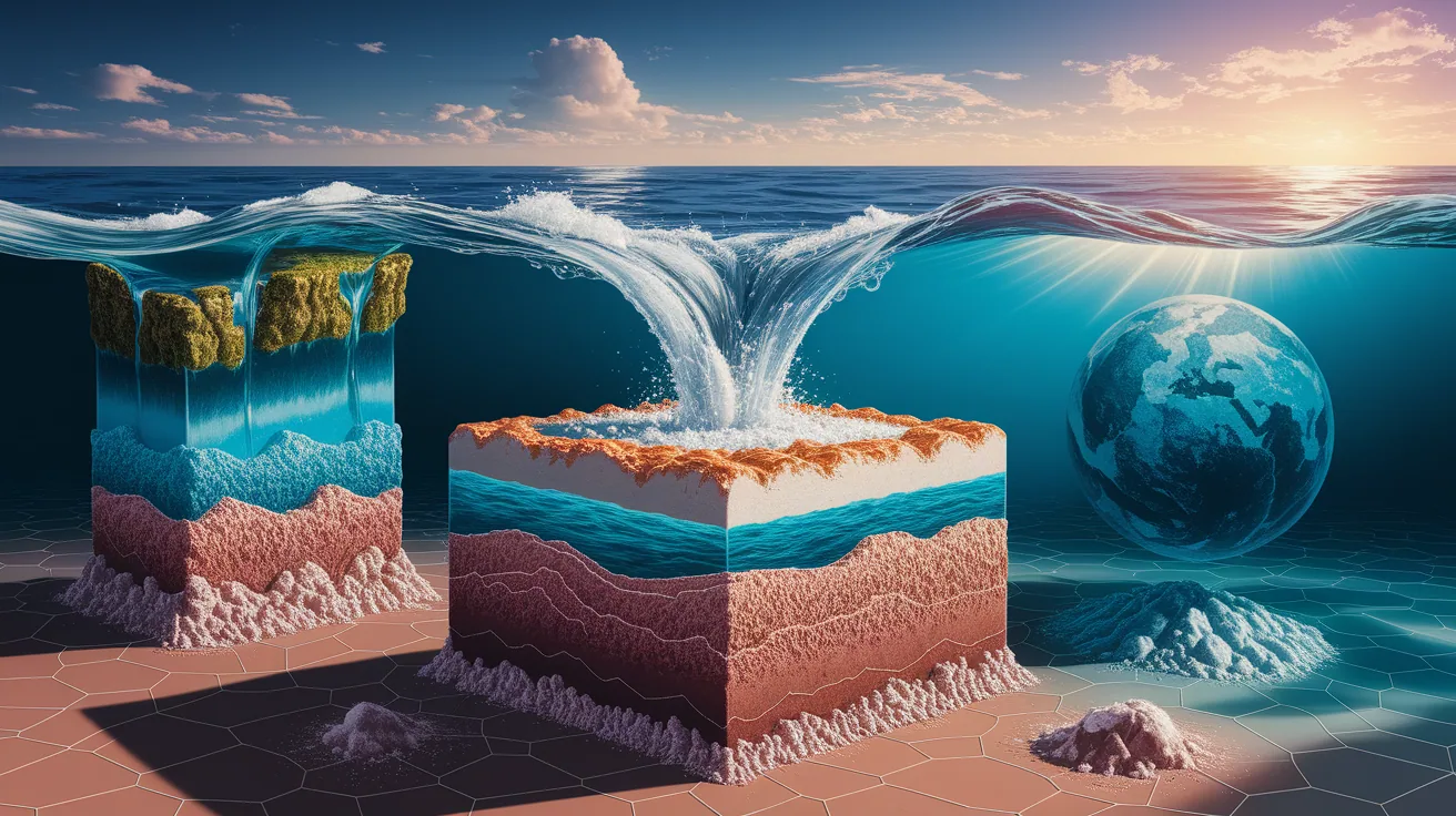 Illustration for Why Salts Accumulate in Oceans