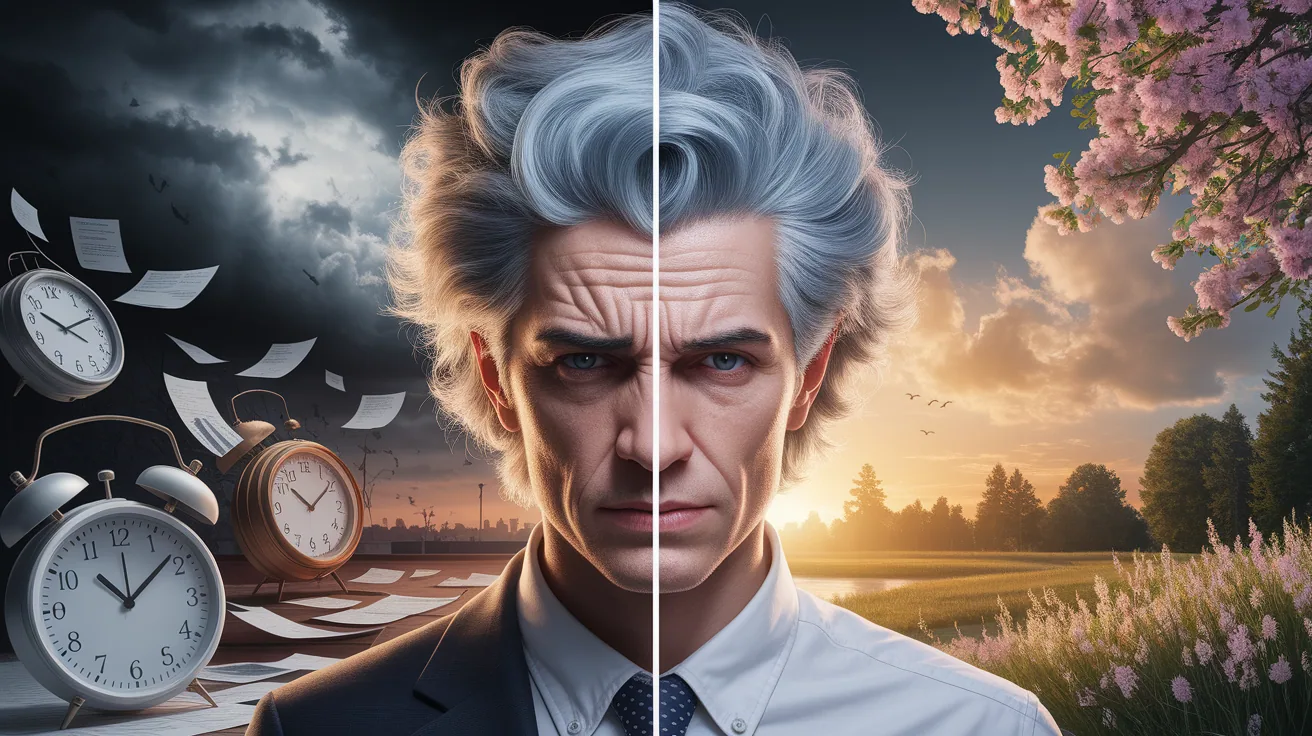 Illustration for Stress and Gray Hair: Fact or Fiction?