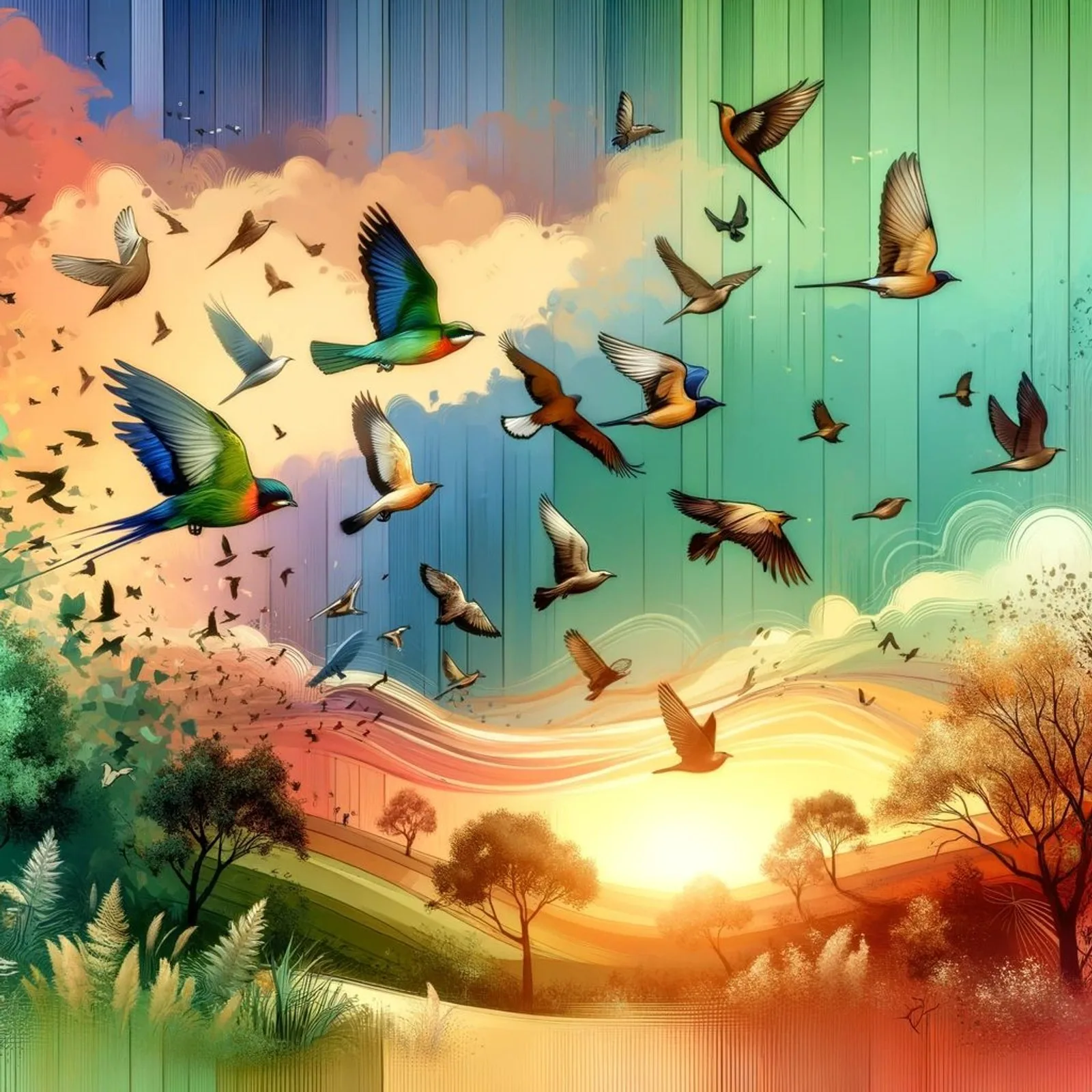 Featured illustration for Why Do Some Birds Migrate and Others Do Not?
