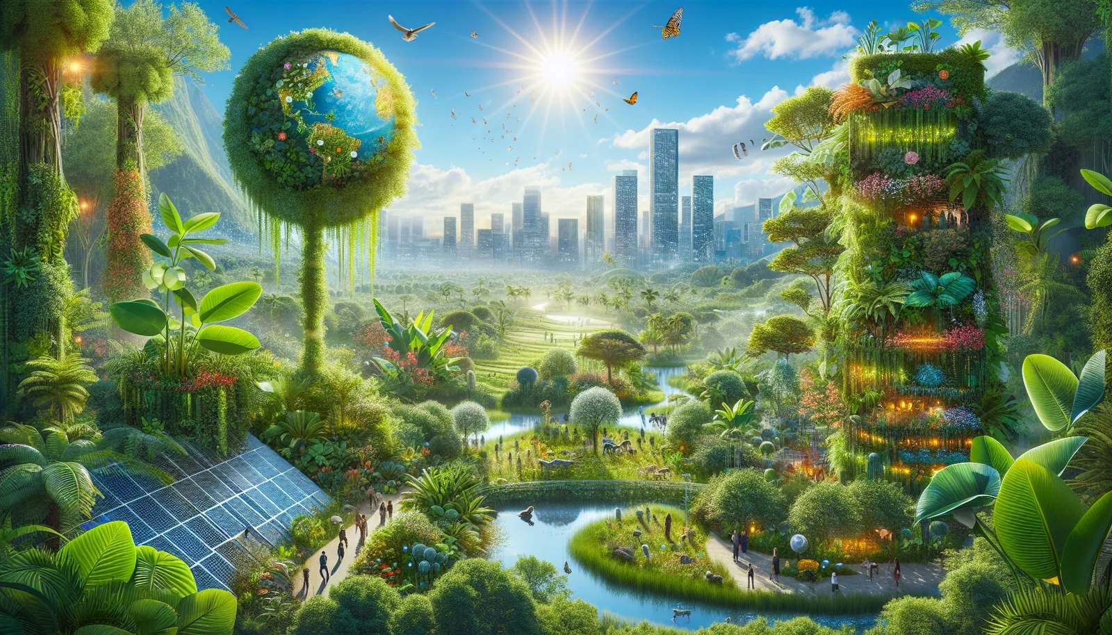 Illustration for Climate Benefits of Enhanced Photosynthesis