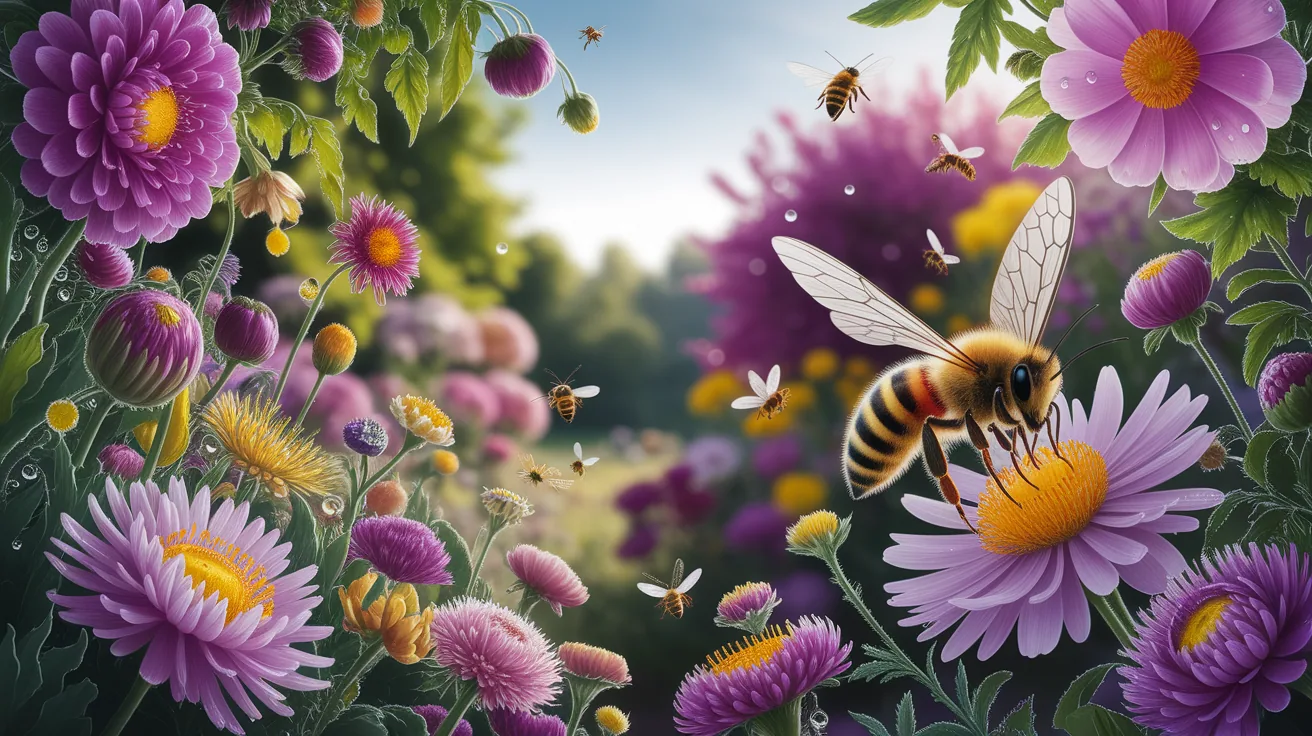 Illustration for Nectar Collection: Harvesting Floral Goodness