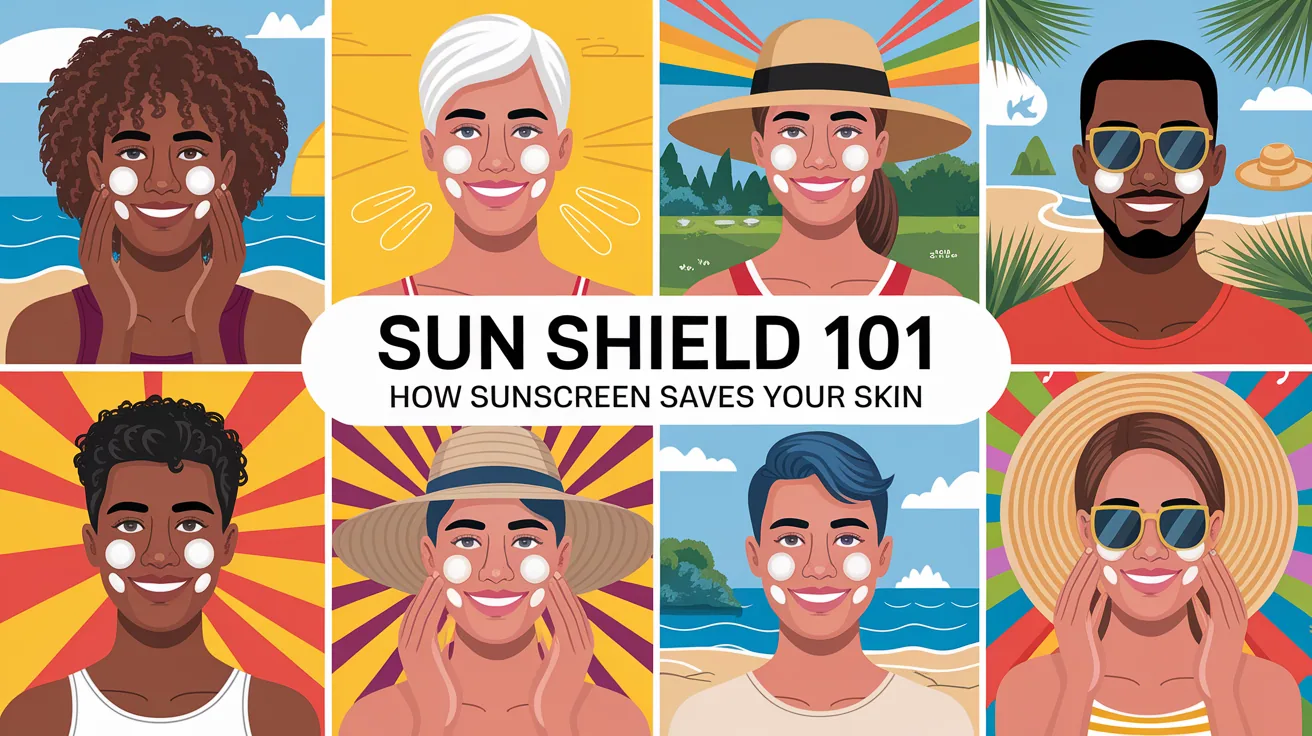 Illustration for Sun Shield 101: How Sunscreen Saves Your Skin