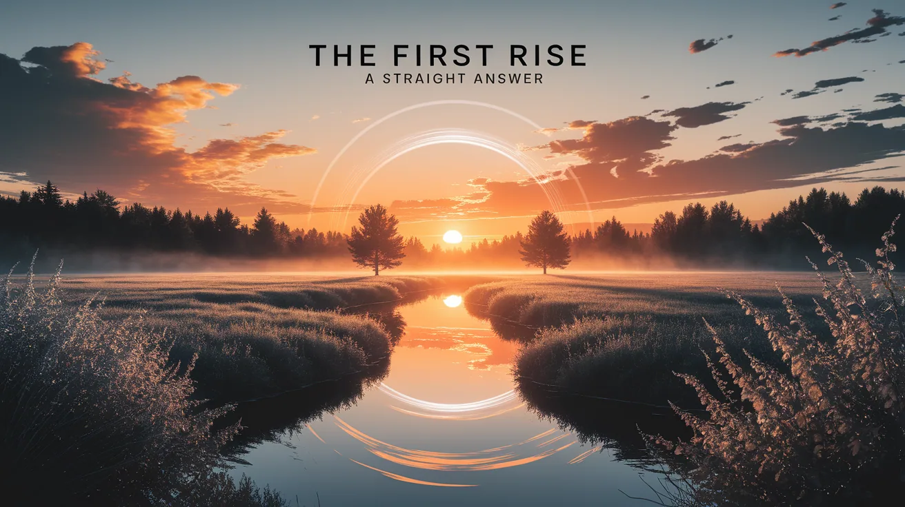 Illustration for The First Rise – A Straight Answer