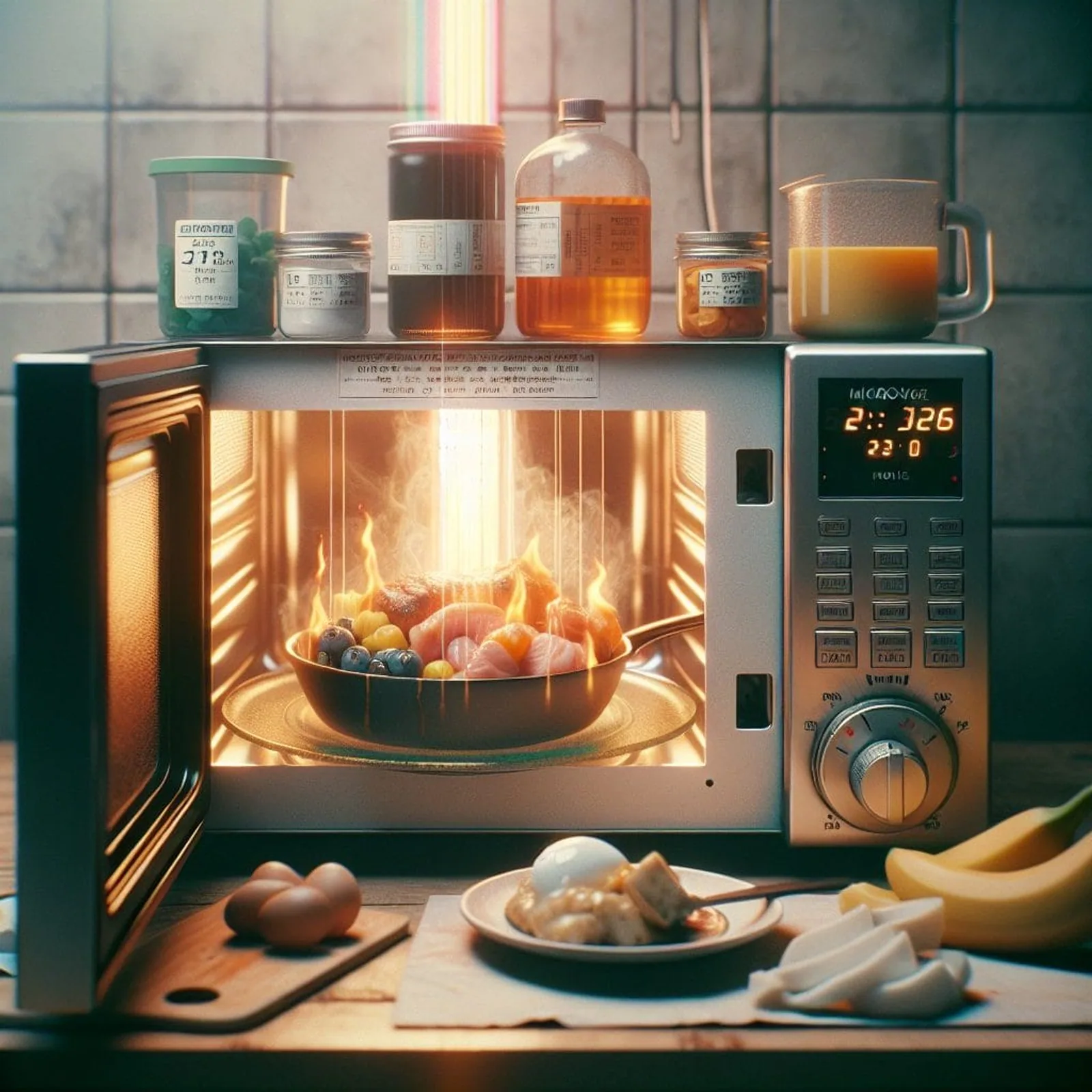Featured illustration for How Does a Microwave Heat Food?