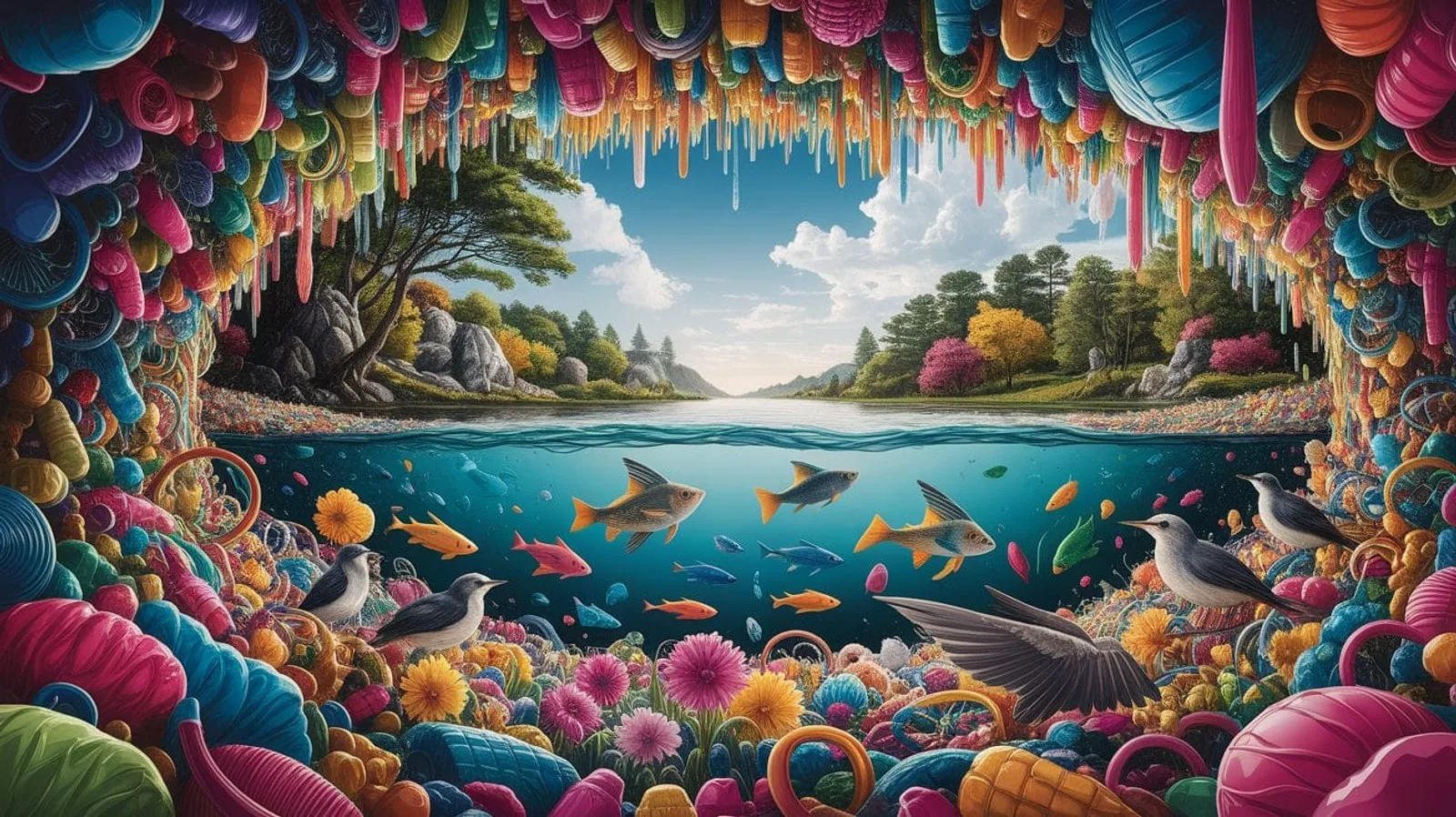 Featured illustration for Plastic’s Unyielding Grip: Why Plastics Don’t Biodegrade