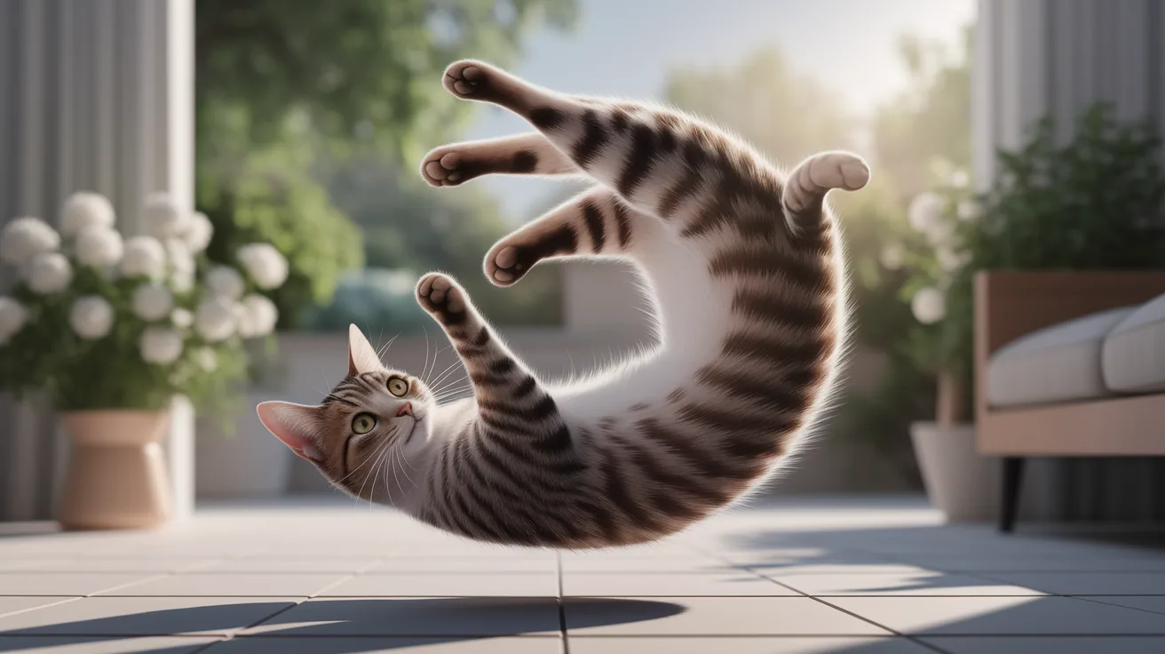 Illustration for Defying Gravity—Understanding the Cat Righting Reflex