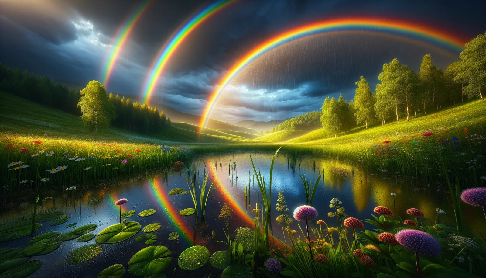 Illustration for Viewing Conditions for Rainbows
