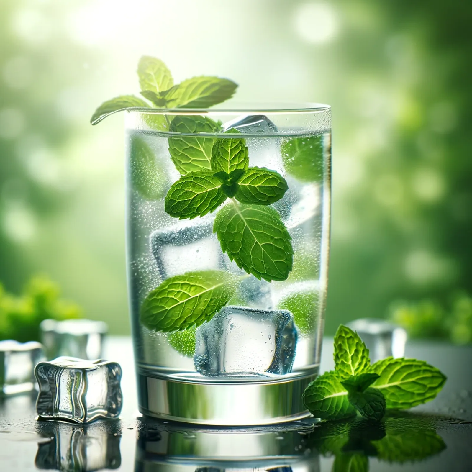 Featured illustration for Why Does Mint Make Water Colder?