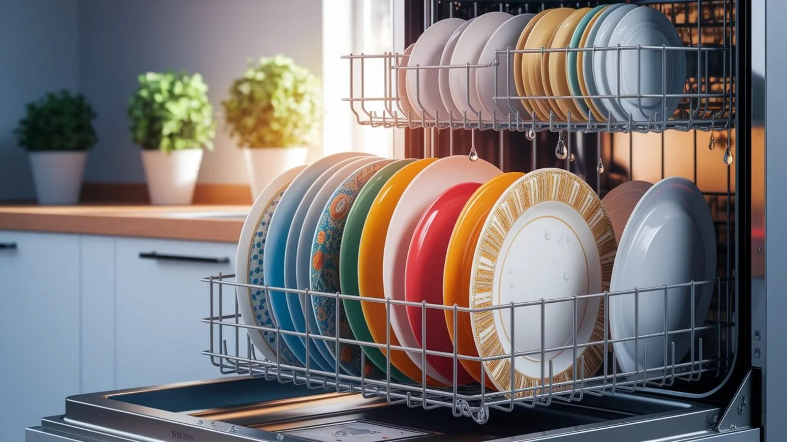 Featured illustration for Sparkling Plates on Autopilot: How Dishwashers Actually Clean