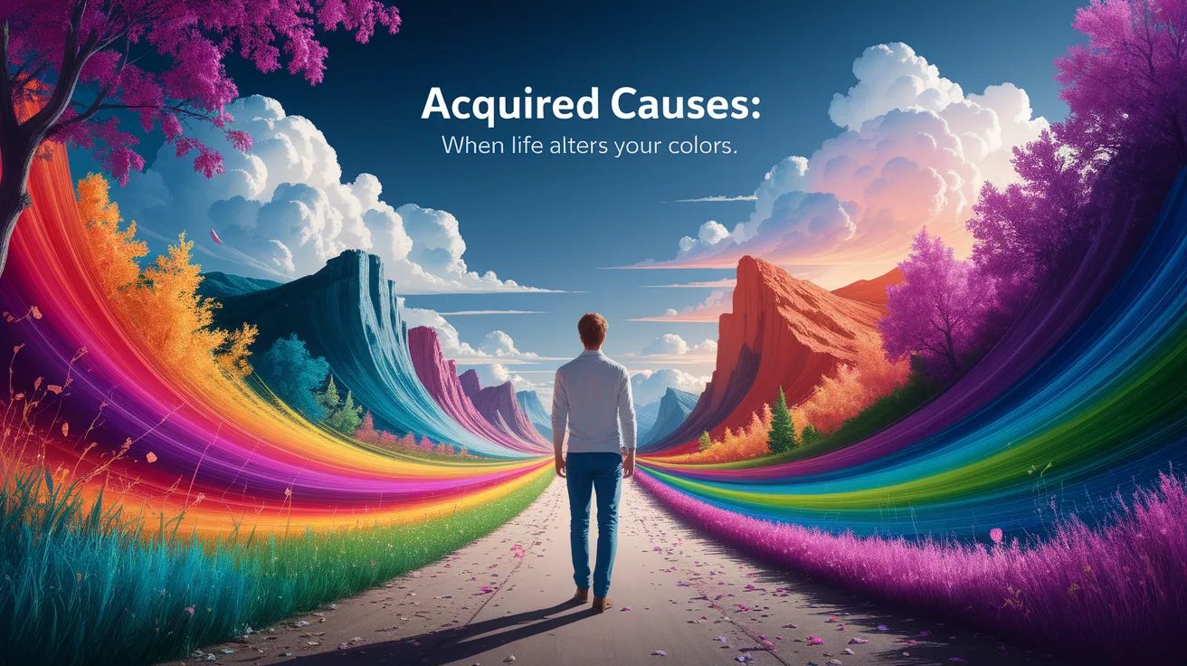 Illustration for Acquired Causes: When Life Alters Your Colors