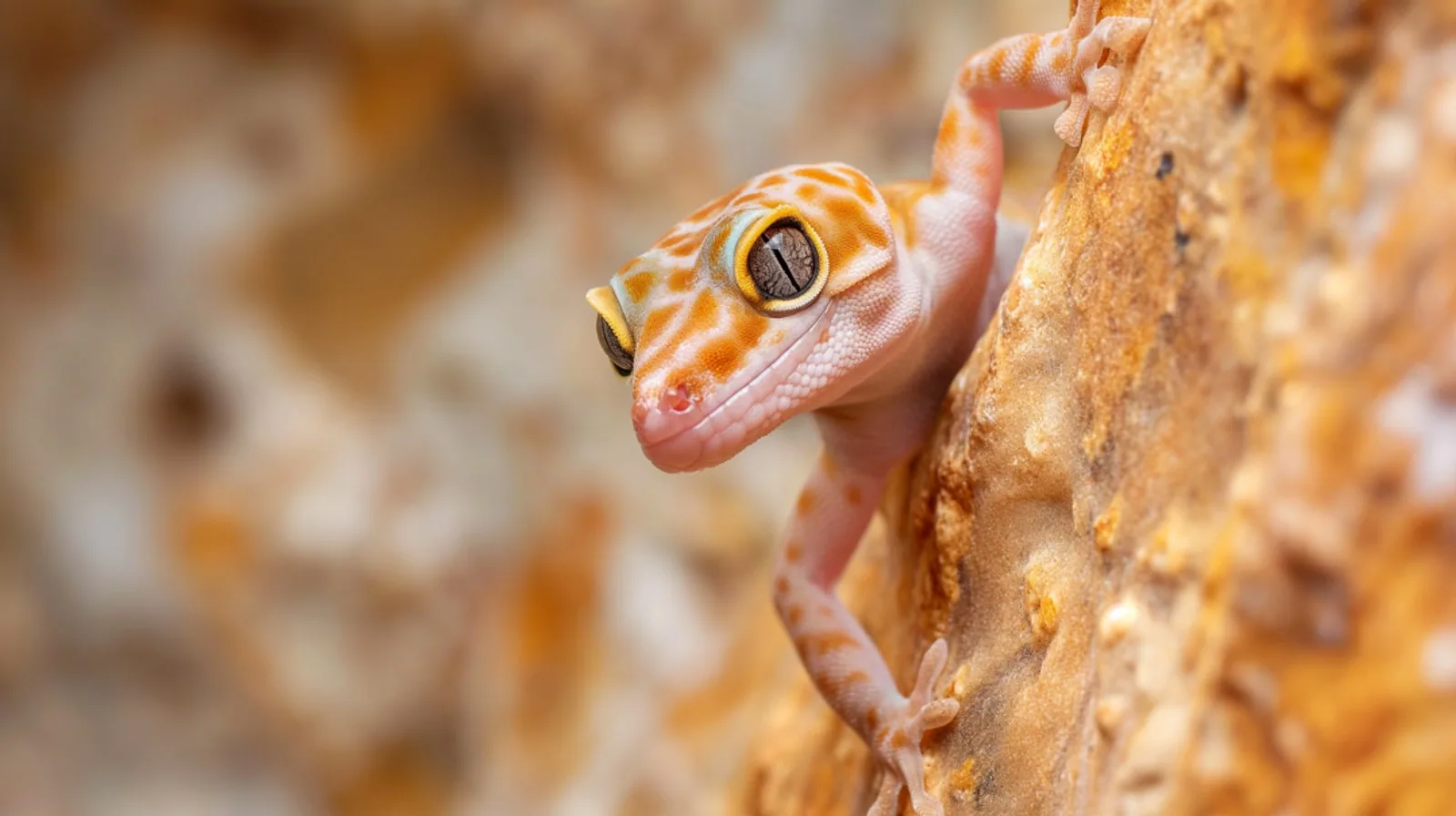 Featured illustration for How Do Geckos Climb Walls?