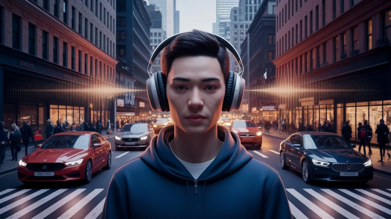 Featured illustration for The Quiet Science: How Noise-Cancelling Headphones Work