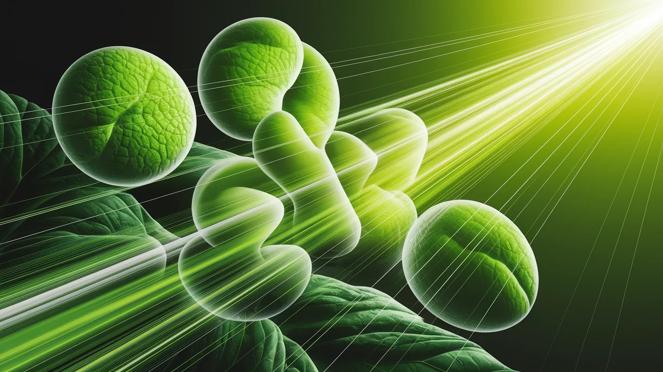 Illustration for Chlorophyll and Light Absorption