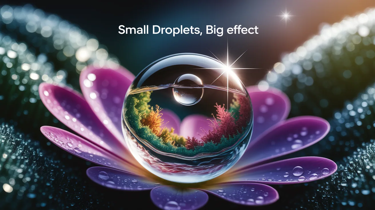 Illustration for Small Droplets, Big Effect