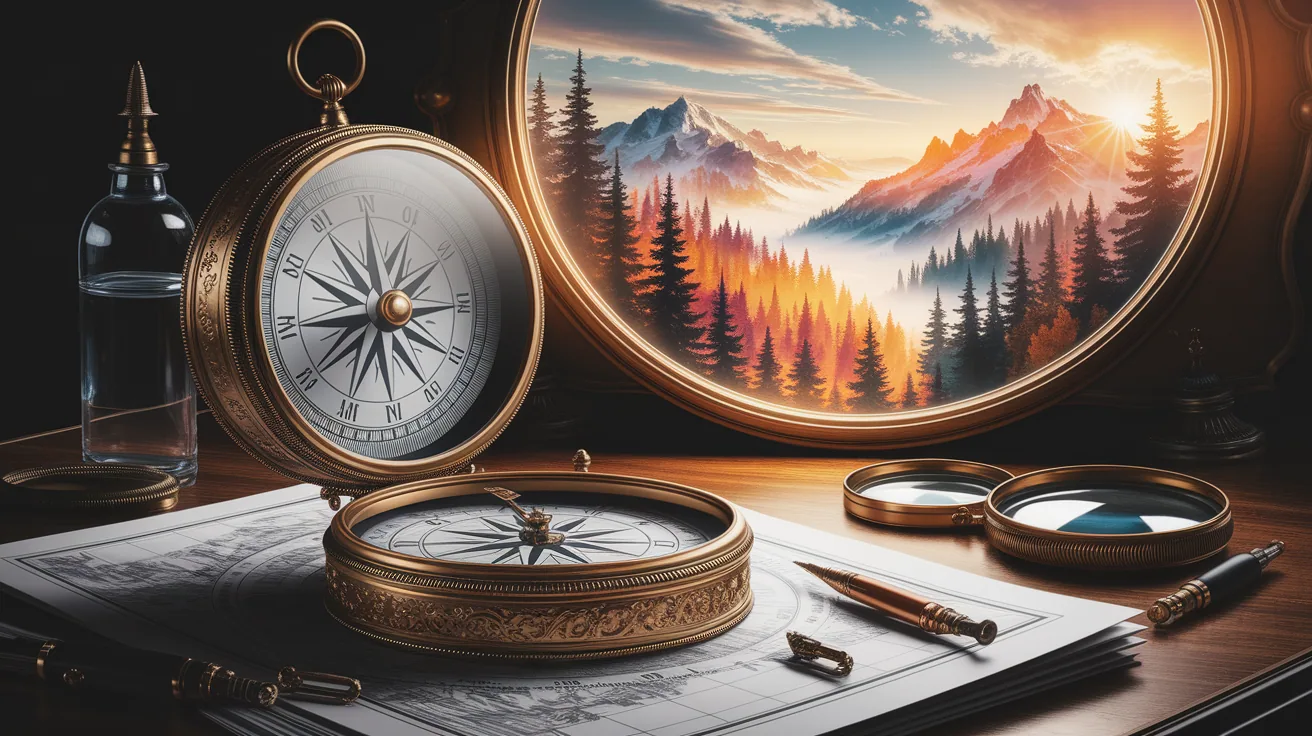 Illustration for Reading Your Compass: Turning Needle Alignment into Direction