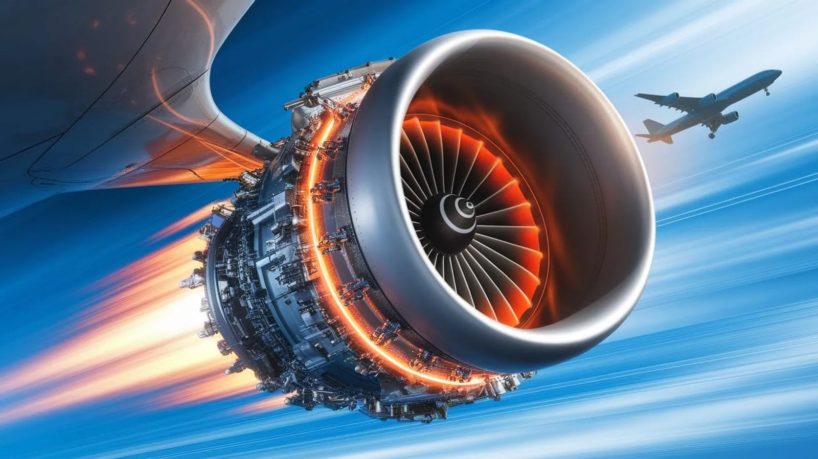 Featured illustration for The Force Behind Flight: How Jet Engines Produce Thrust